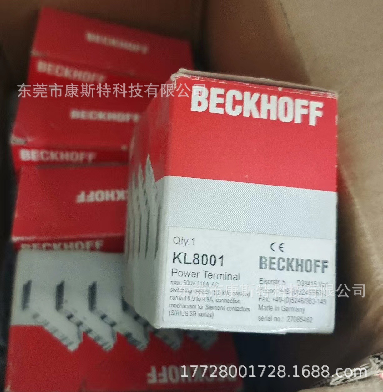 BECKHOFF倍福 KL8001 总线端子实物拍摄 电机启动器模块现货议价 - 图1