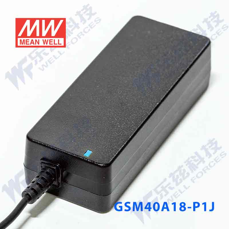 台湾明纬电源适配器GSM40A18-P1J 40W18V2.22A医疗级3插能效VI级-图1