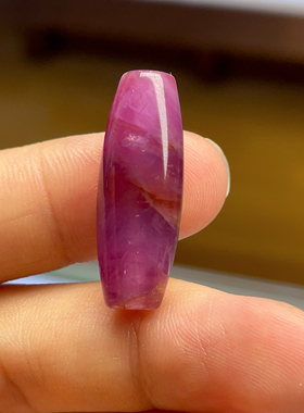 天然无烧无注胶无填充红宝石桶珠转运珠原矿原古典优雅毛衣链气质