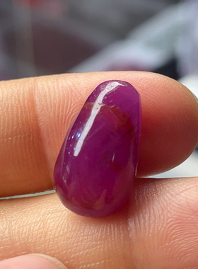 天然无烧无注胶无填充红宝石豆瓜戒面镶嵌吊坠中古首饰16.05ct