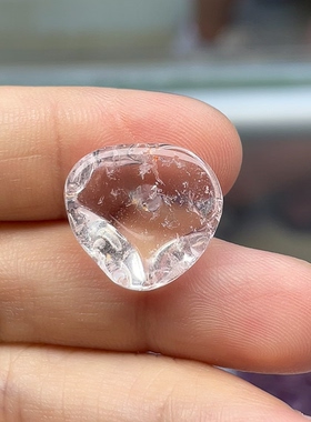 天然无酸洗无注胶摩根石吊坠浅浅粉色落日晚霞女权疗愈激发自信心