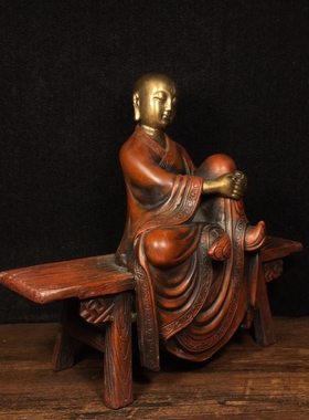 铜镇宅中式家居板凳佛