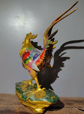 黄铜招财中式客厅生肖鸡