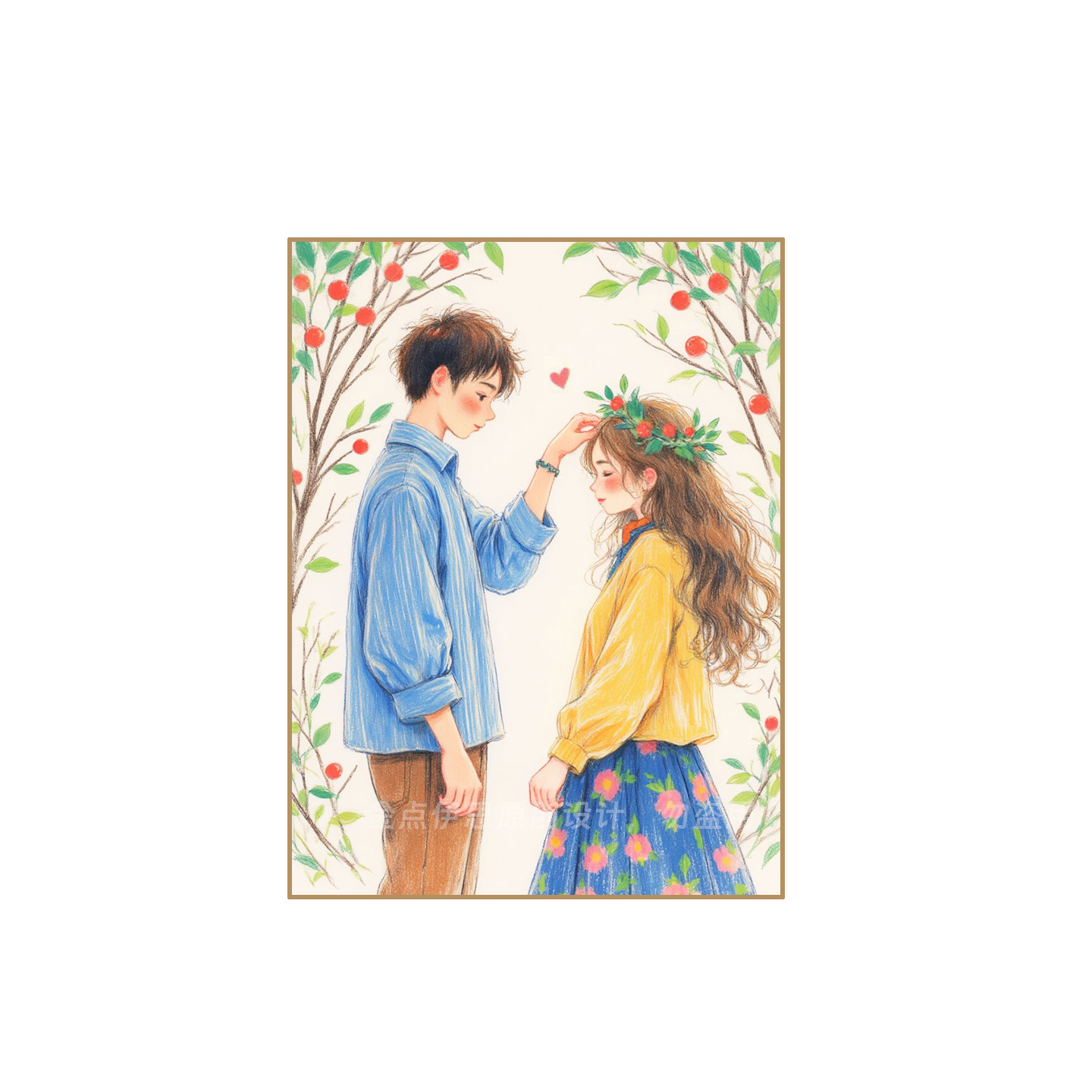 卡通人物温馨情侣钻石画2025新款简单手工5d点贴钻十字绣卧室满钻,淘宝优惠券,粉丝福利购,淘宝优惠卷