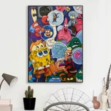 Мультфильм аниме бриллиантовая живопись полная бриллиант Новый 2023 Губка Боб 5D Плач буровой бухгалтер