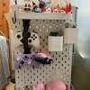 Scotis white hole board accessories storage