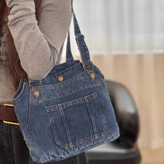Xifanni Korean retro design denim bag