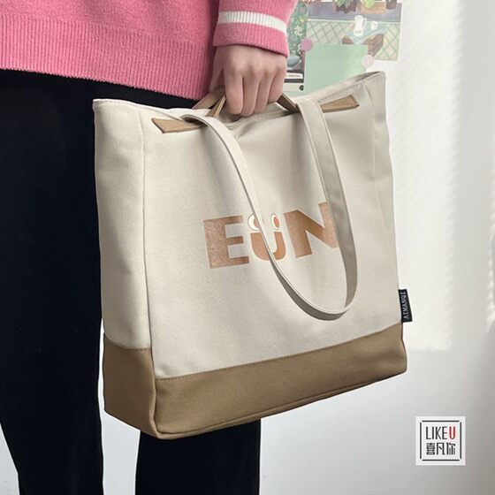 Xifanni canvas bag large capacity Japanese tote bag