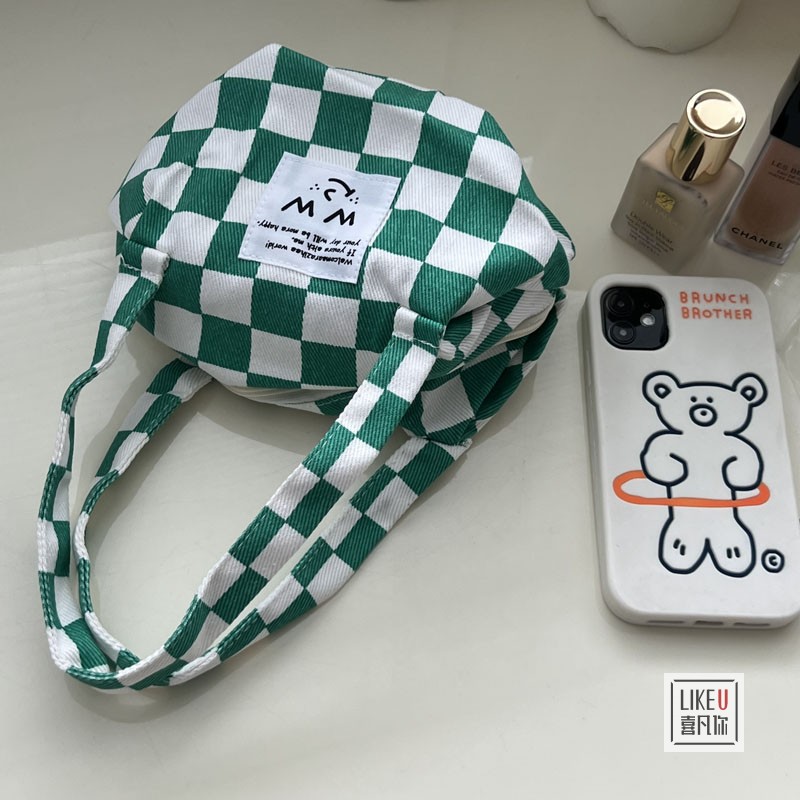 新款 ins风温柔款手拎化妆包女新款手拿包便携洗漱收纳袋复古简约,淘宝优惠券,粉丝福利购,淘宝优惠卷