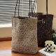 Xifanni autumn and winter retro leopard print double-sided shoulder bag