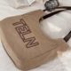 Xifanni Korean style letter embroidered shoulder canvas bag