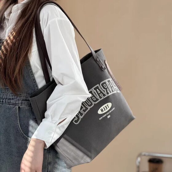 Xifanni Canvas Bag Letter Tote