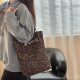 Xifanni autumn and winter retro leopard print double-sided shoulder bag