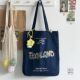 Original shoulder bag English large European and American embroidered denim bag