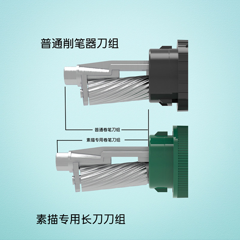 青竹削笔器手摇素描速写卷笔器铅笔炭笔专用削笔机自动进笔削笔机,淘宝优惠券,粉丝福利购,淘宝优惠卷