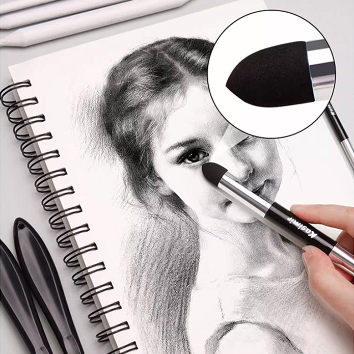 擦笔素描灰面笔擦球擦蛋擦调子海绵球揉擦蛋涂抹纸笔素描擦笔擦蛋 - 图1
