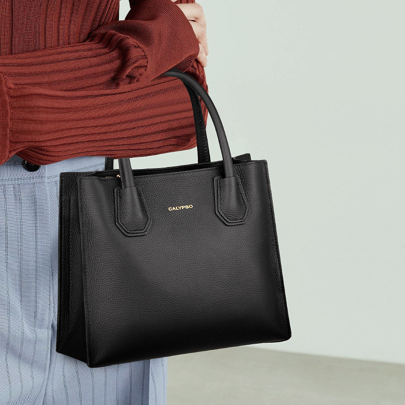 高级感女士2023新款头层牛皮手提包 beep箱包女士包袋