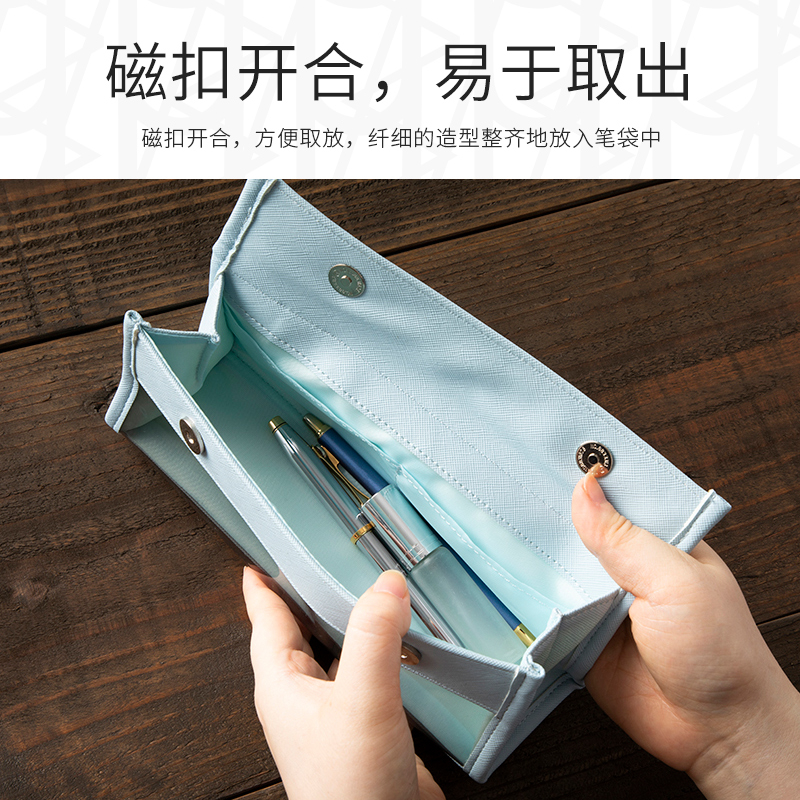 nakabayashi仲林笔袋ins日系文具盒女生小学生笔袋马卡龙色铅笔盒 - 图1