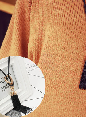 名媛风高级感流苏挂饰吊坠项链