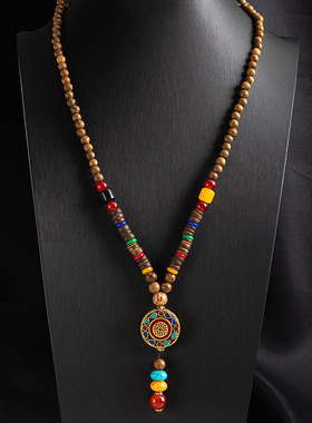 藏式民族风毛衣链禅意