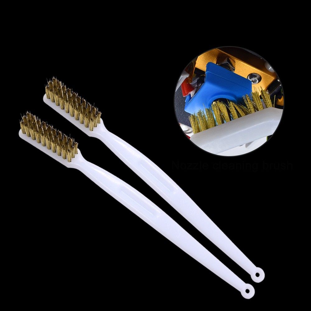 3D打印机配件铜丝刷清洁工具 铜线刷喷嘴加热块耗材清洁刷镀铜丝 - 图3