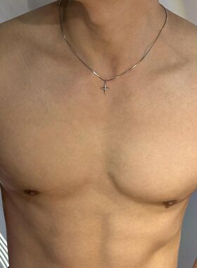 不掉色钛钢锁骨链精致星
