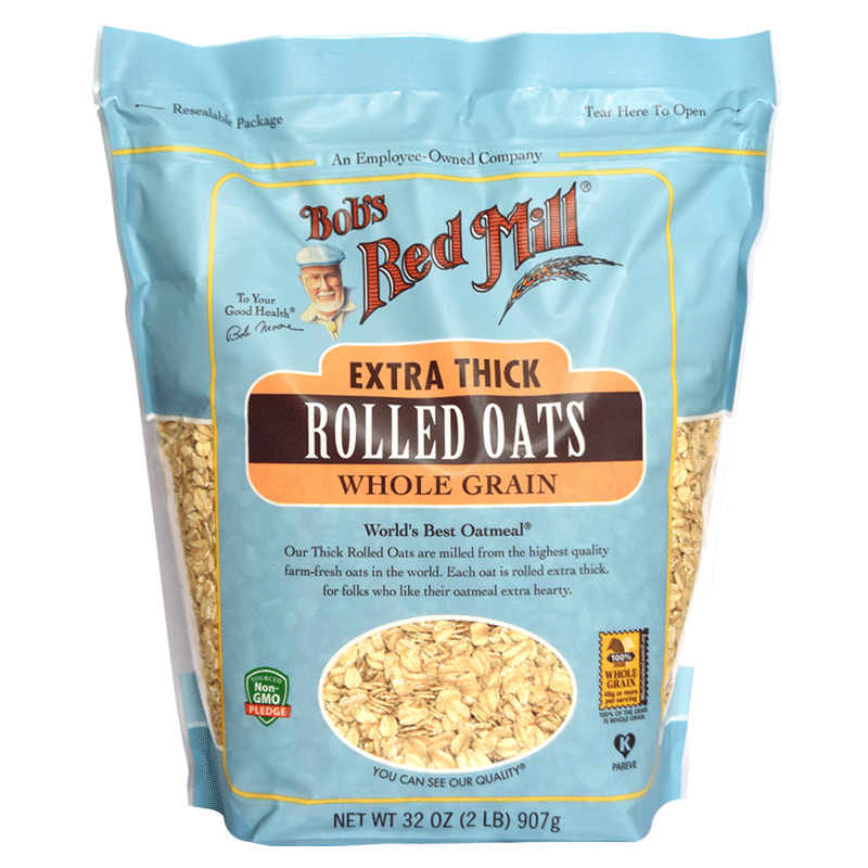 现货红磨坊Bob's Red Mill特厚滚压燕麦片无糖高纤维Rolled Oats - 图3