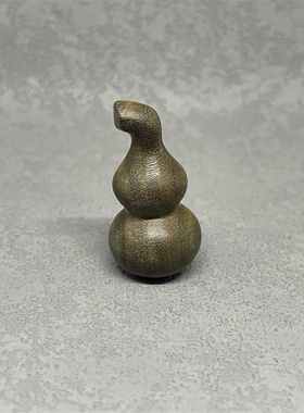 中式天然绿檀木福禄小葫芦工艺品