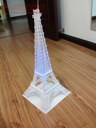 埃菲尔铁塔纸雕美国原版引进中文3d纸模型DIY手工手工纸模 - 图1