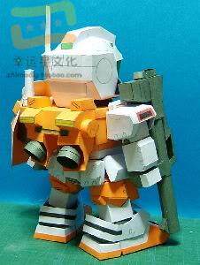 SD高达系列强化型吉姆RGM79PoweredGM3d纸模型DIY手工 - 图1