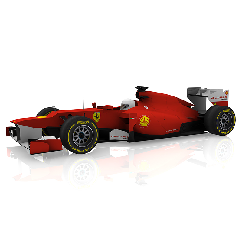 交通工具 91厘米长F1赛车汽车3d纸模型DIY手工纸模摆件玩具-图3