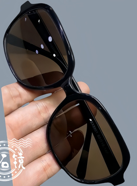 天然水晶眼镜石头镜太阳镜男女墨镜黑框板材高清养眼护目防紫外线