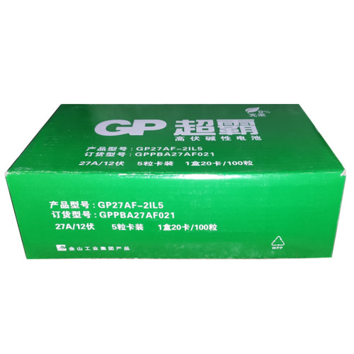 GP超霸100粒12v23aE碱性电池车库卷帘门遥控器12v27a吊灯引闪门铃-图1