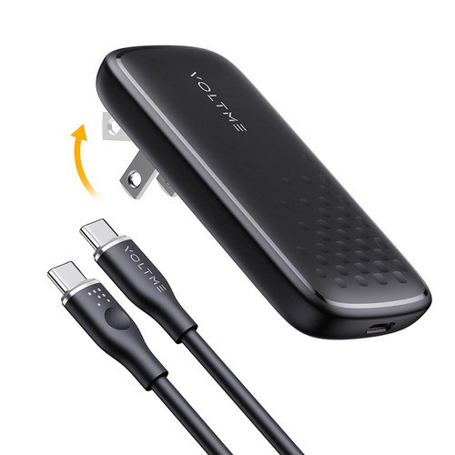 Voltme65W超薄氮化镓液态硅胶双C线套装 支持5A 55W PPS MacBook 苹果17 16 小米三星OPPO ViVO充电器快充头 - 图3