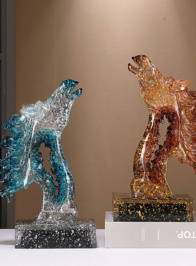 现代轻奢创意马头摆件