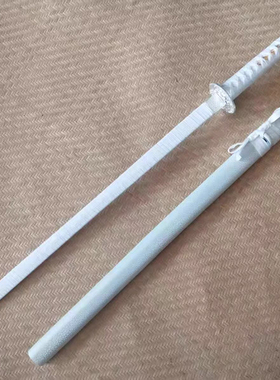 袖白雪火刀cos斩月拔刀剑古风木刀居合木刀中国风竹刃jk武士拍照