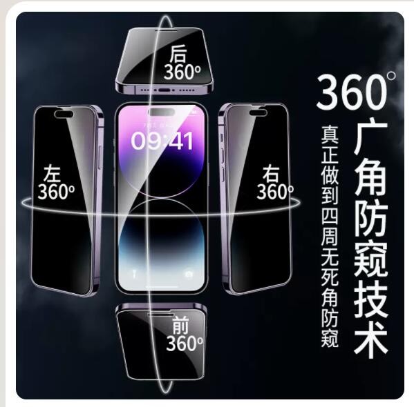 适用于OPPO k7x防窥钢化膜K7防窥膜k10pro手机膜k10pro 360度上下左右防窥钢化膜OPPO K10 活力版高清防窥膜 - 图1