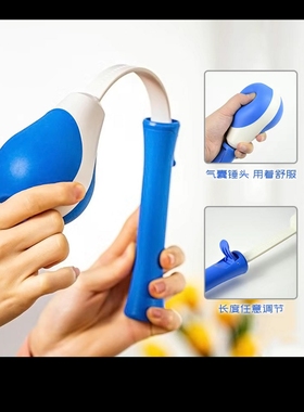 可伸缩按摩锤捶背敲打拍经络棒肩颈拍背神器手持式橡胶小皮锤按摩