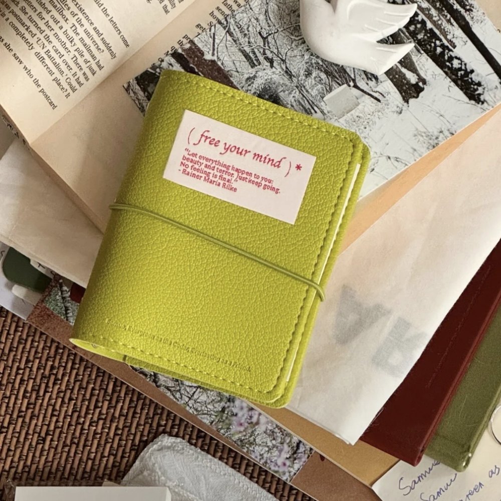 纯色软皮m5活页手帐本高颜值小众可拆卸学生日记事笔记随身口袋本,淘宝优惠券,粉丝福利购,淘宝优惠卷