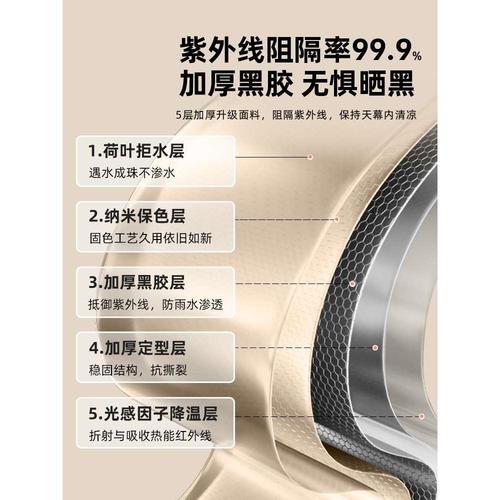 骆驼三叉戟天幕帐篷户外大号露营黑胶幕布防晒沙滩遮阳棚全套装备