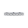 TIFF genuine Seven Princess Row Ring S925 sterling silver electroplated platinum moissanite diamond ring stacked tail ring for women holiday gift