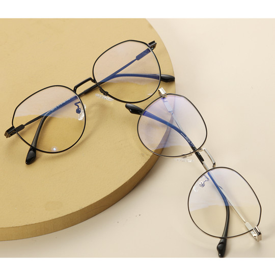 近视眼镜男潮厂家直销可配有度数镜框女素颜平光眼睛超轻复古8872