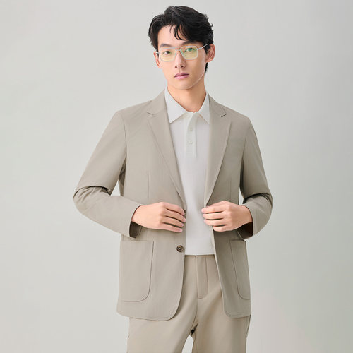 【可运动西服】报喜鸟男士商务休闲薄款西装防晒可打包单西外套男 - 图3