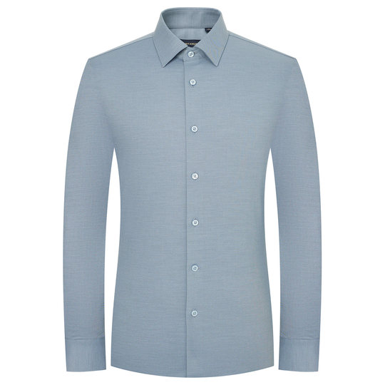 【可机洗羊毛】报喜鸟秋季新款商务正装男士长袖打底衬衫内搭衬衣