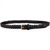 Hand-woven first layer cowhide vintage pin buckle women's belt