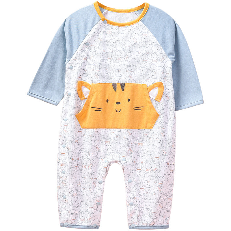 婴儿男春秋长袖纯棉女宝宝爬爬服 卡特思母婴连身衣/爬服/哈衣