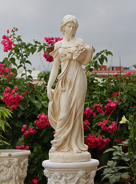 招财摆件家居客厅隔断人物雕塑