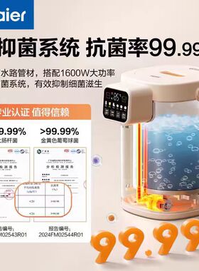 海尔电水瓶家用烧水保温一体式5升大容量316不锈钢自动断电开水壶