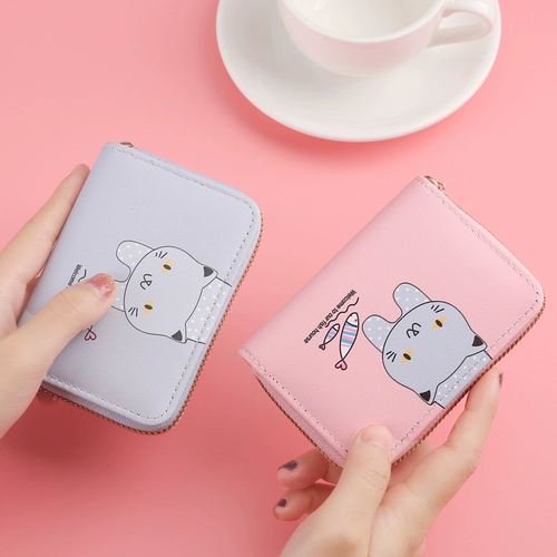 Милый кошелек для водительских прав, картхолдер, маленькая вместительная и большая антимагнитная мультяшная сумка через плечо, анти-кража