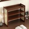 Medieval style desktop multi-layer perforated board storage bookshelf
